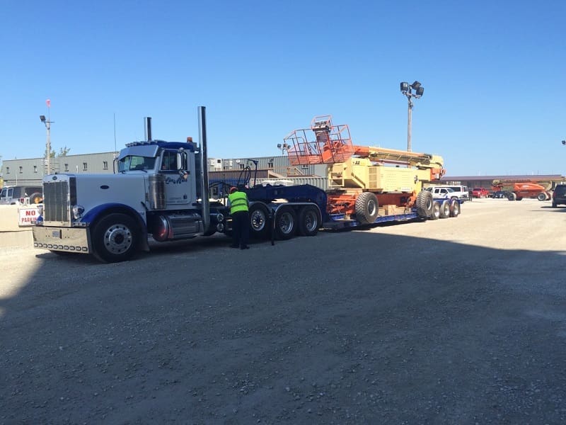 Oversize crane shipping